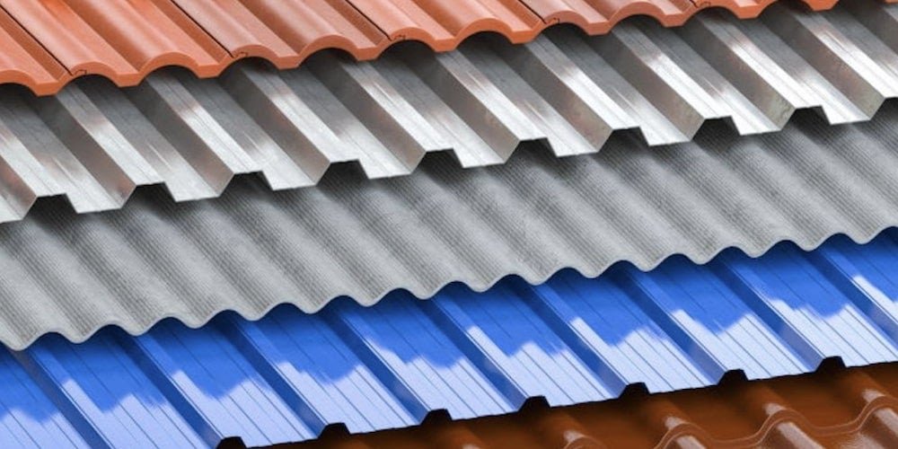 Corrugated metal roofing