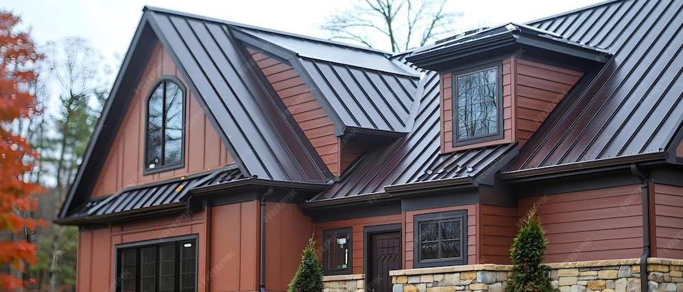 Metal roof installation